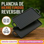 GRILLDUO™ - PARRILLA REVERSIBLE 2 EN 1 DE HIERRO FUNDIDO🔥+ ENVÍO GRATIS 🎁