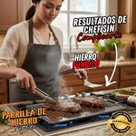 GRILLDUO™ - PARRILLA REVERSIBLE 2 EN 1 DE HIERRO FUNDIDO🔥+ ENVÍO GRATIS 🎁
