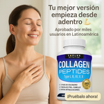 COLLAGEN PEPTIDES™ - 90 CÁPSULAS DE 1800 MG| COLÁGENO HIDROLIZADO PARA MOVERTE Y LUCIR MEJOR 🌟