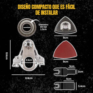 GRINDFIT™ - KIT ADAPTADOR PARA AMOLADORA: CORTA, LIJA Y PULE + ENVÍO GRATIS📦